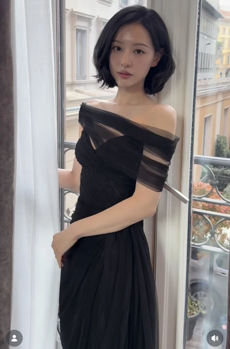 Kim Jiwon's Bold Bob Cut in Bulgaria