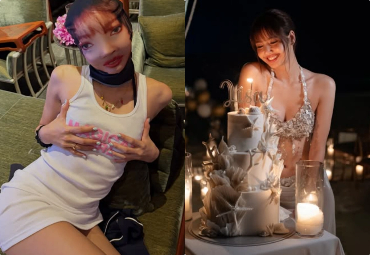 BLACKPINKリサ、ビキニでビーチパーティー開催