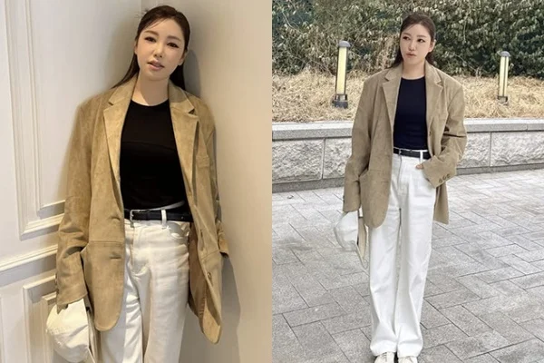 Song Gain, 44kg, her clothes hang loosely