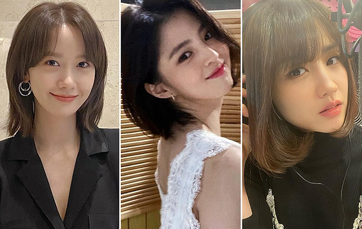 한소희 중단발 레이어드컷