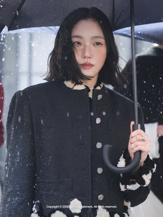 Kim Go Eun's Bold Black See-Through Style