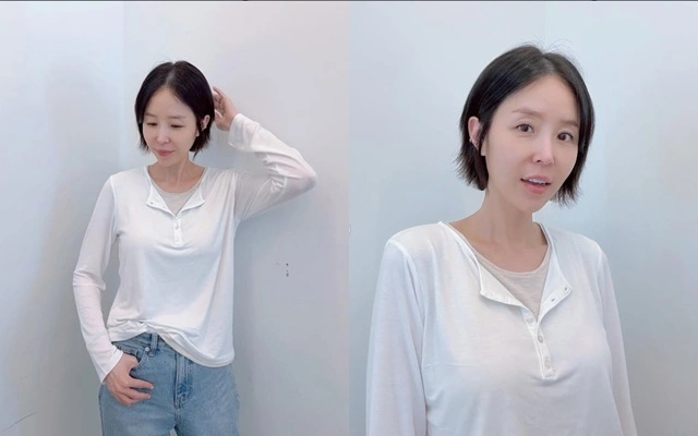 シンジ、7歳年下ムンウォンと結婚後、ショートヘアにイメチェン