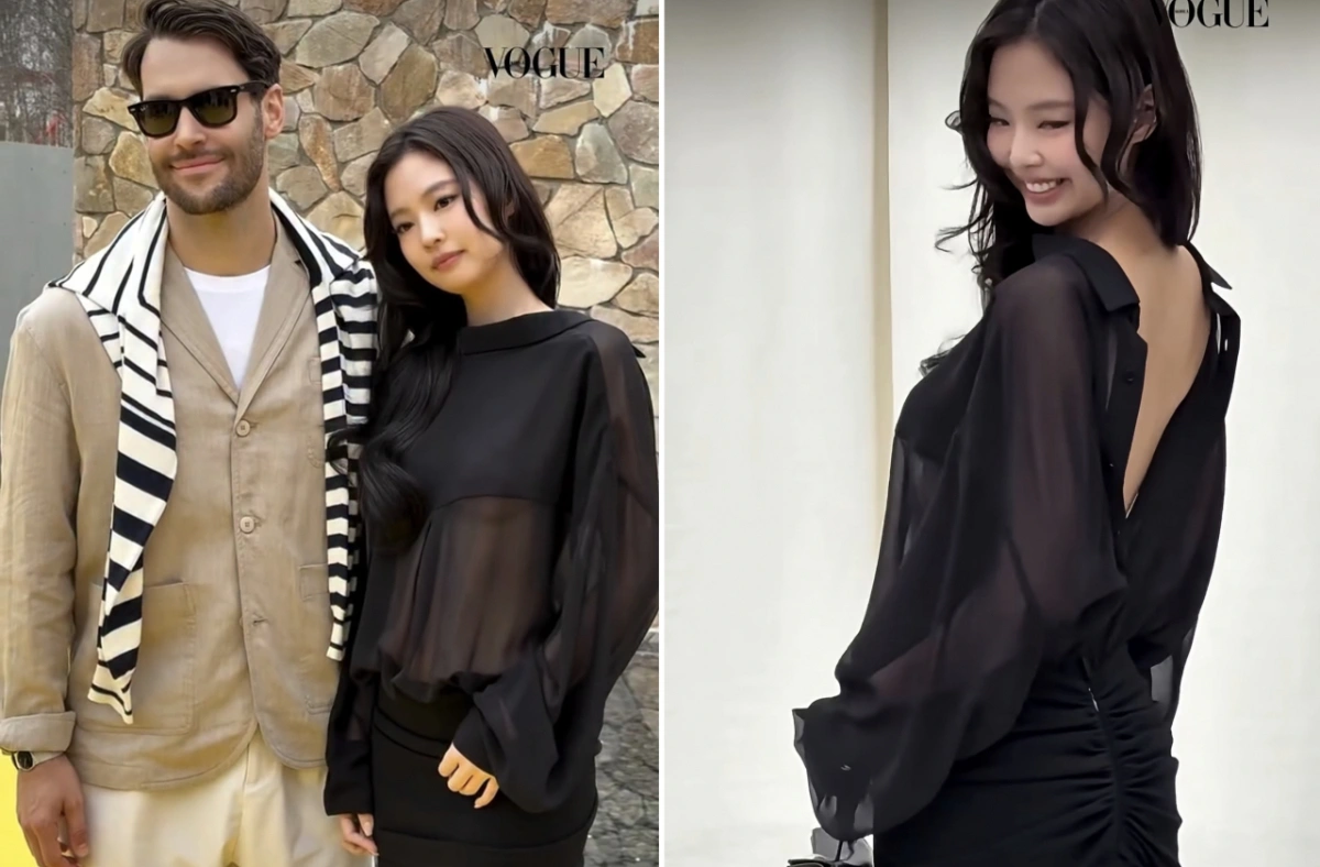 ジェニー、ジャックムス「アンダーバストドレス」で大胆露出