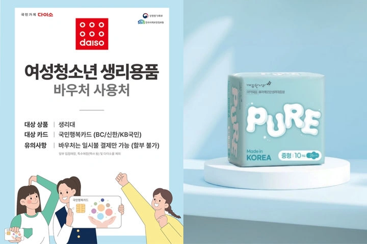 다이소 초저가 생리대 100원