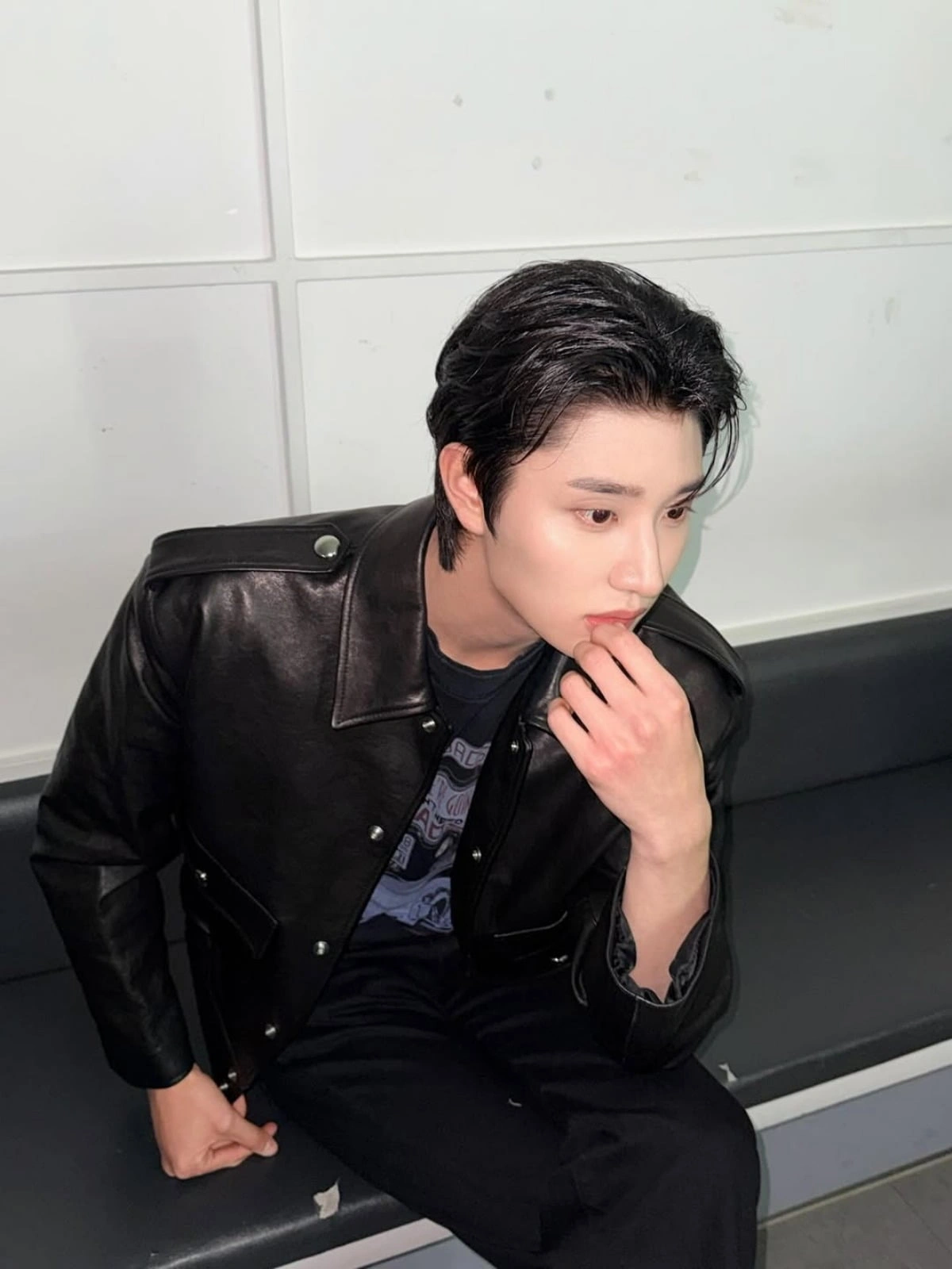 Kim Jaewon's Leather Jacket 'Tough Guy' Transformation