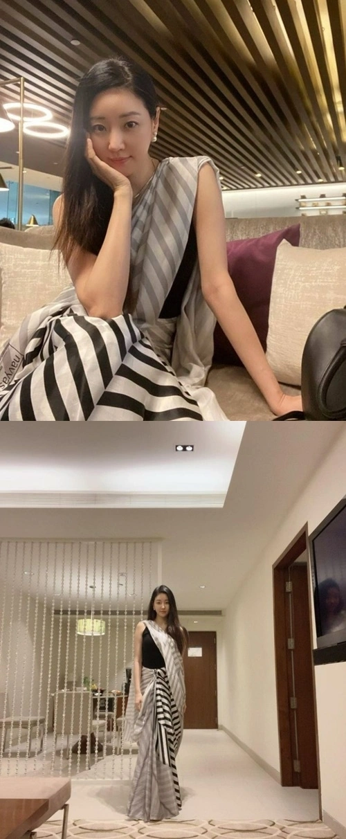 Kim Sarang's Sari Goddess Visuals Go Viral