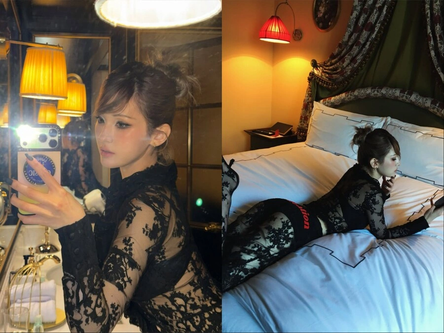 Somi's Daring Sheer Full-Body Look