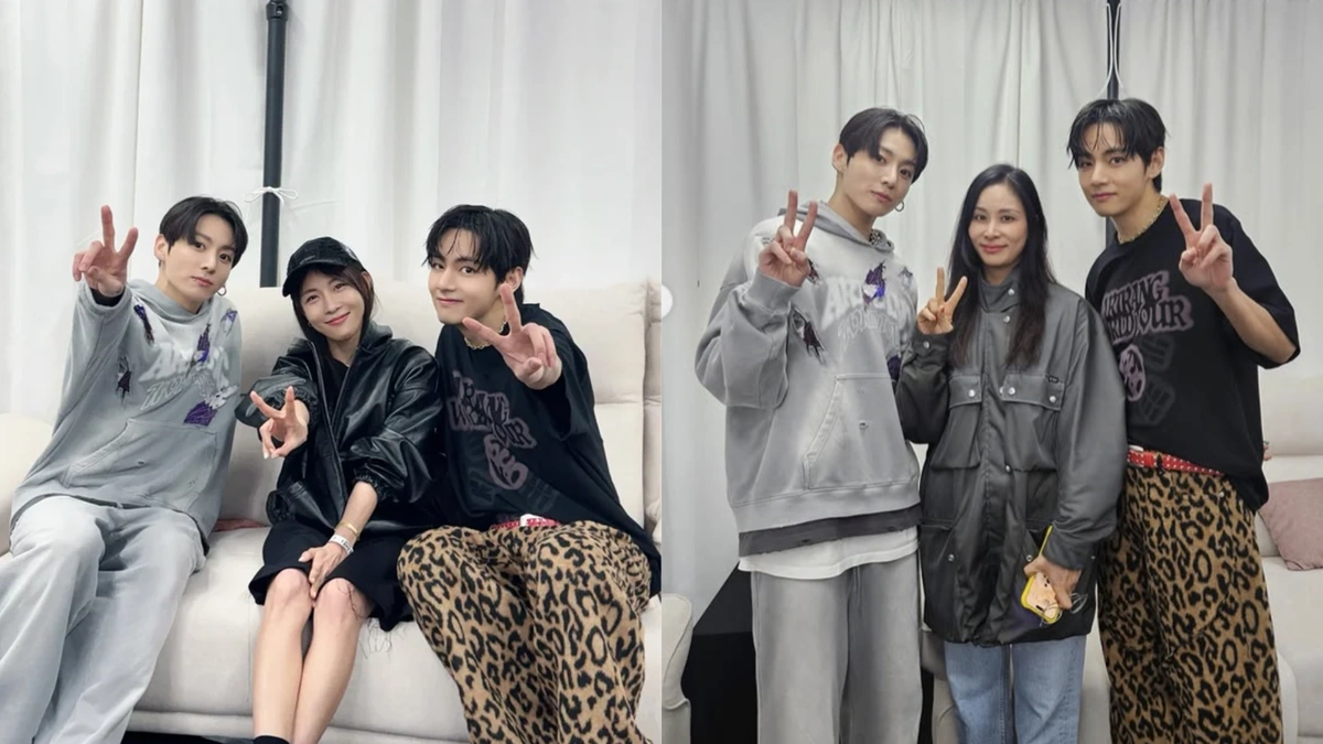 Jang Donggun & Ha Jiwon Spotted at BTS Concert