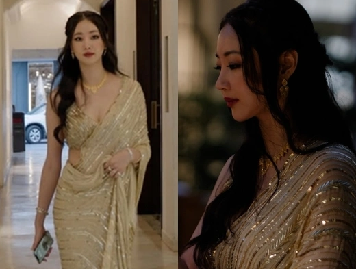 Kim Sarang's 48-Year-Old Indian Makeup Transformation