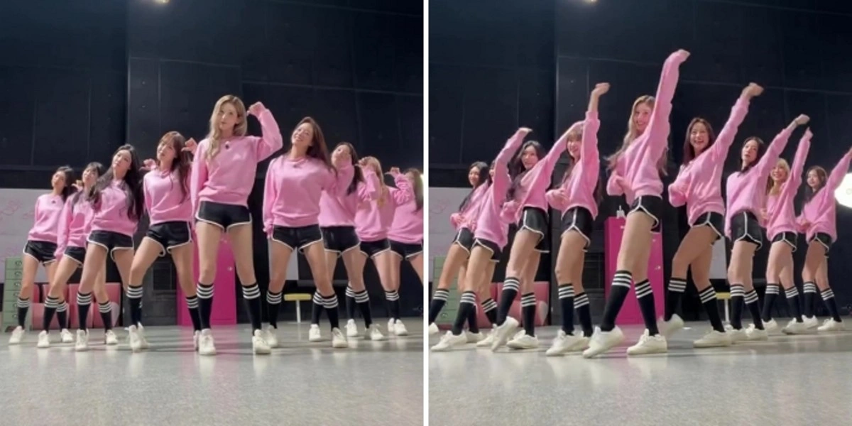 I.O.I ピンクの制服姿にファン歓喜