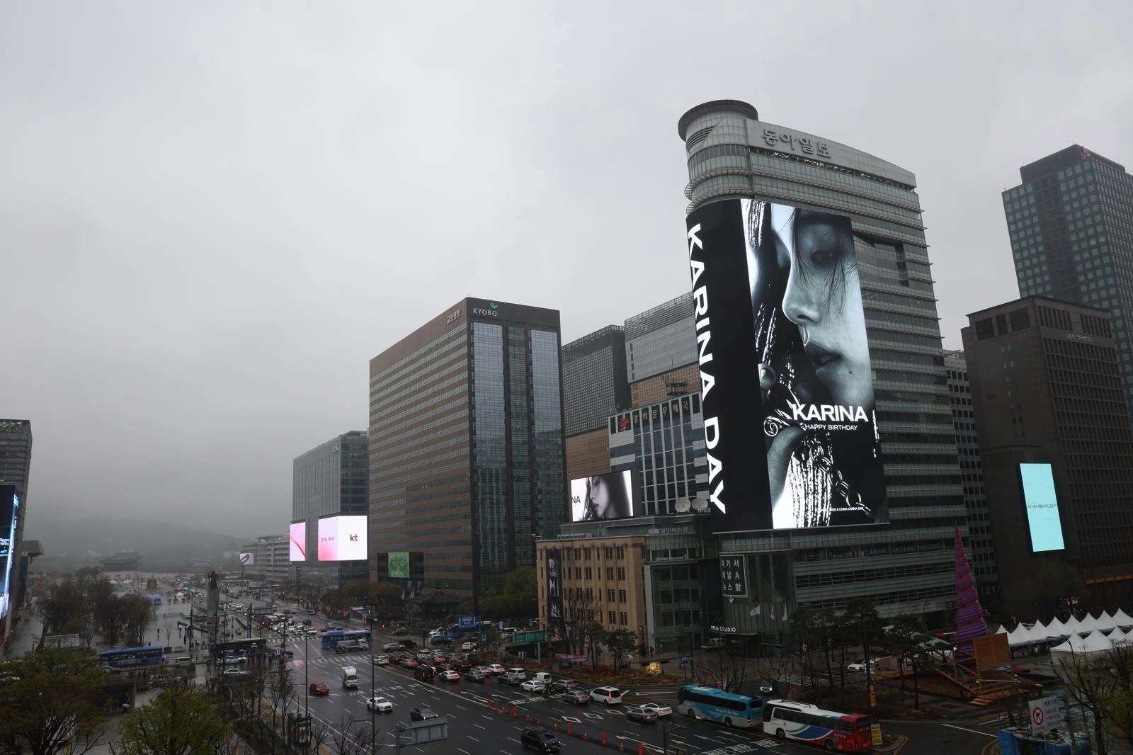 에스파 카리나, 광화문 미인 존재감