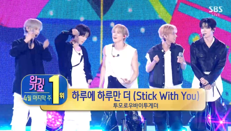 TXT Wins 1st Place on Inkigayo