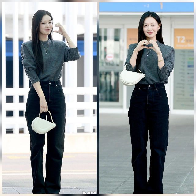 김지원, 164cm 착시 비율