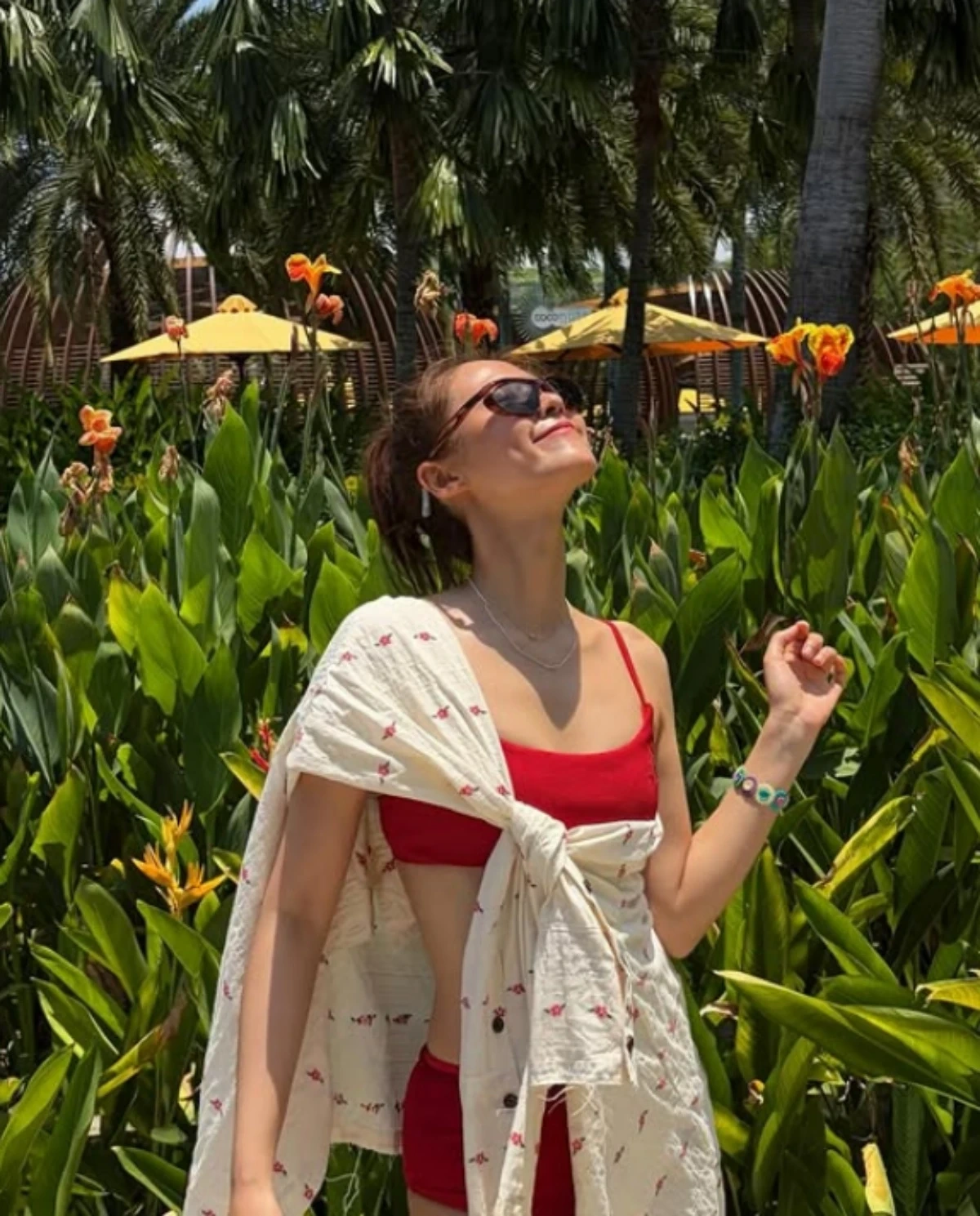 Seolhyun's Red Bikini Shows Off Healthy Vibe