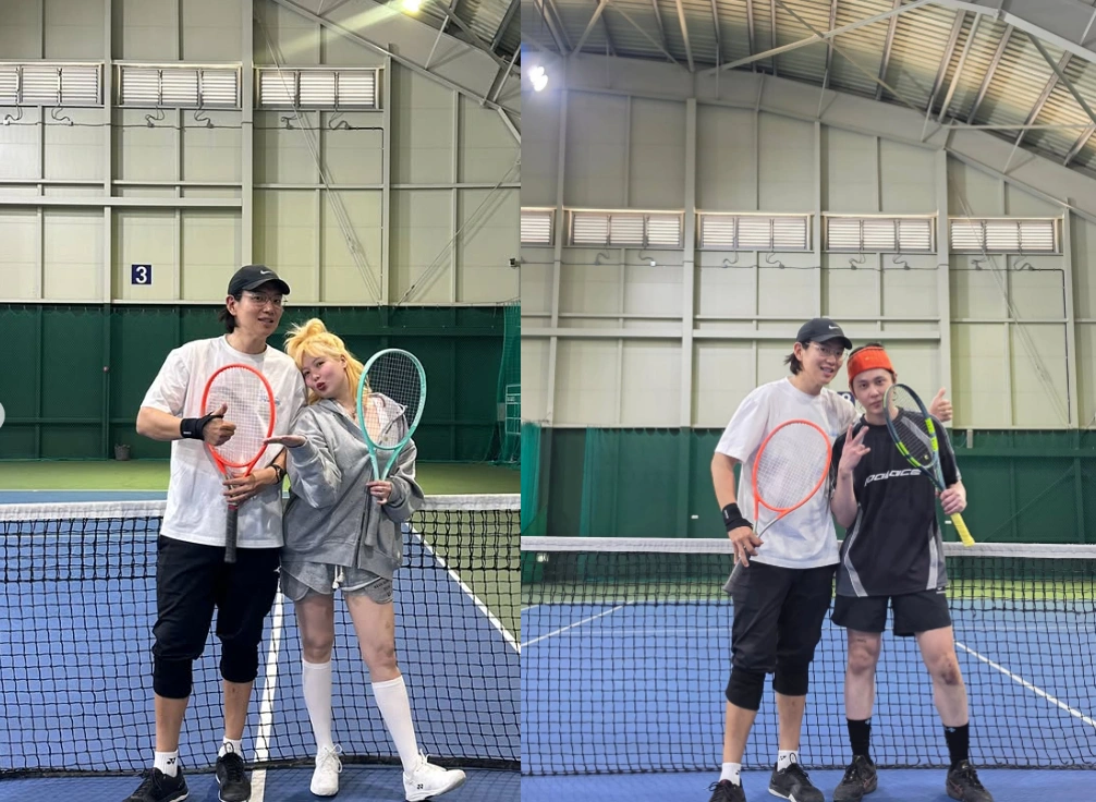 HyunA, Yong Junhyung Tennis Couple Update