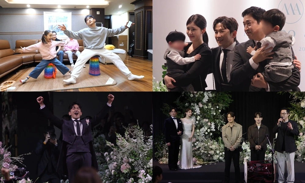 Eric & Na Hye Mi Attend Lee Min Woo's Wedding With Sons
