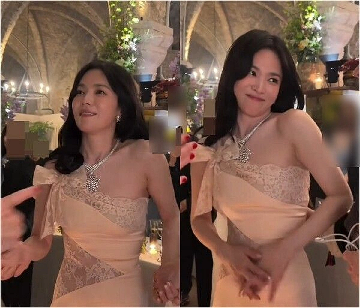 송혜교, 파리서 반전 애교