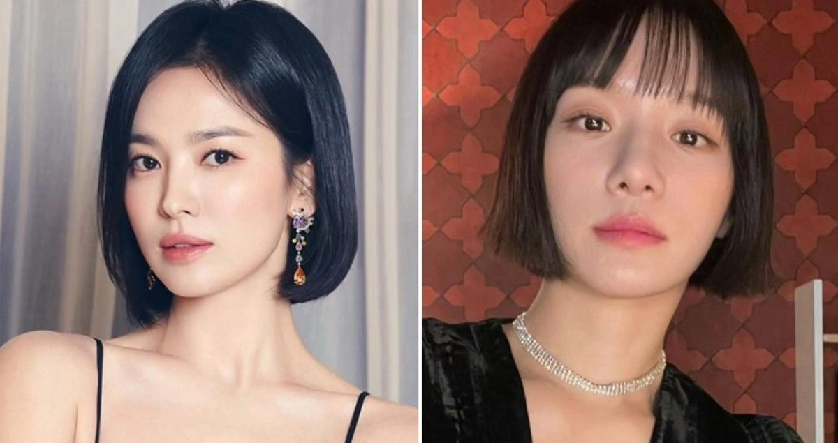 한소희 중단발 레이어드컷