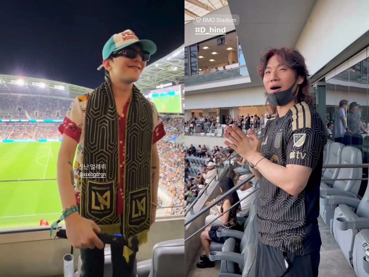 G-Dragon & Son Heung-min Meet in LA
