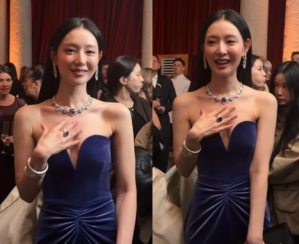 Kim Jiwon's Milan Tube Top Dress Style