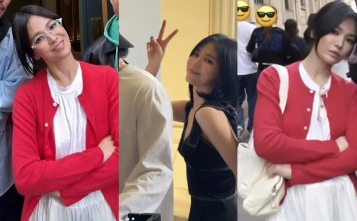 송혜교, 파리서 빛나는 미모