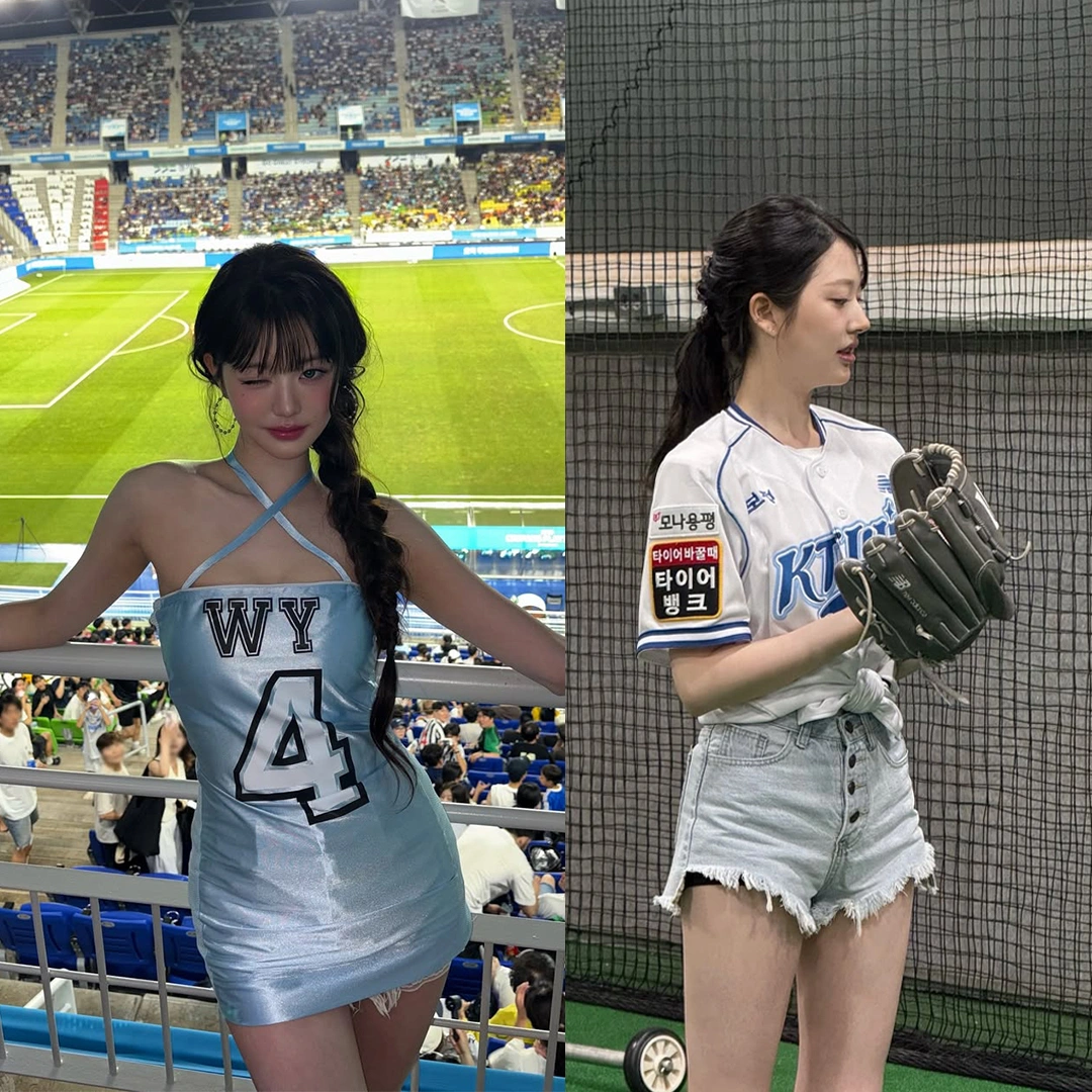 장다아 장원영 자매 패션