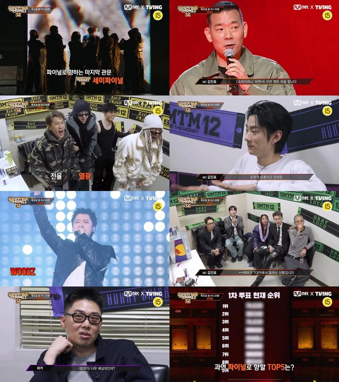 쇼미12, 최종 TOP5 확정