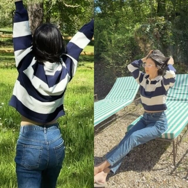 송혜교 파리 허리 라인 집중