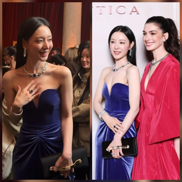 Kim Jiwon & Anne Hathaway's Red Carpet Moment