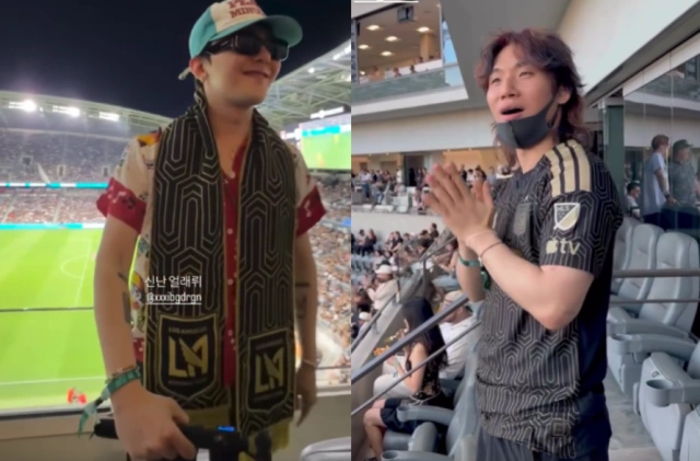 G-Dragon & Son Heung-min Meet in LA