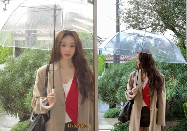 강민경, 긴머리 펌 변신