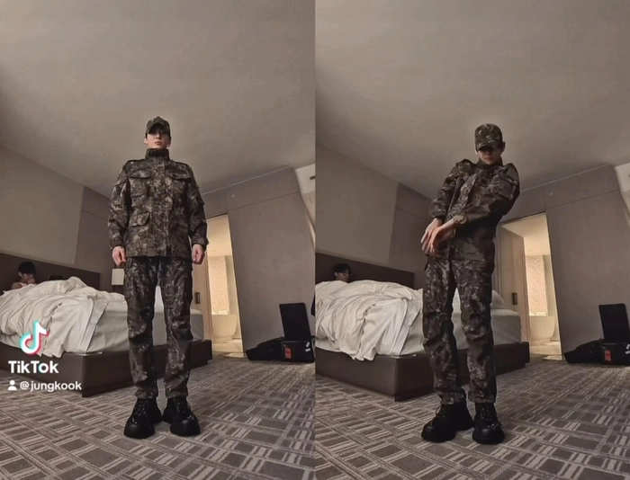 BTS V ジョングク 軍服ダンス話題