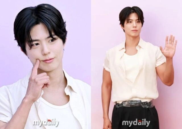 박보검, 바지에 테이프 등장