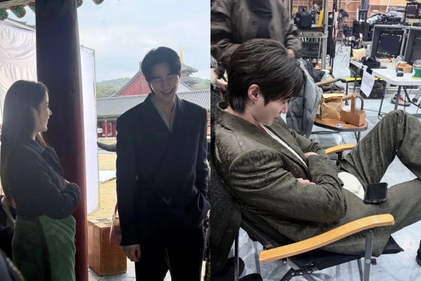 변우석 아이유 촬영장 쪽잠