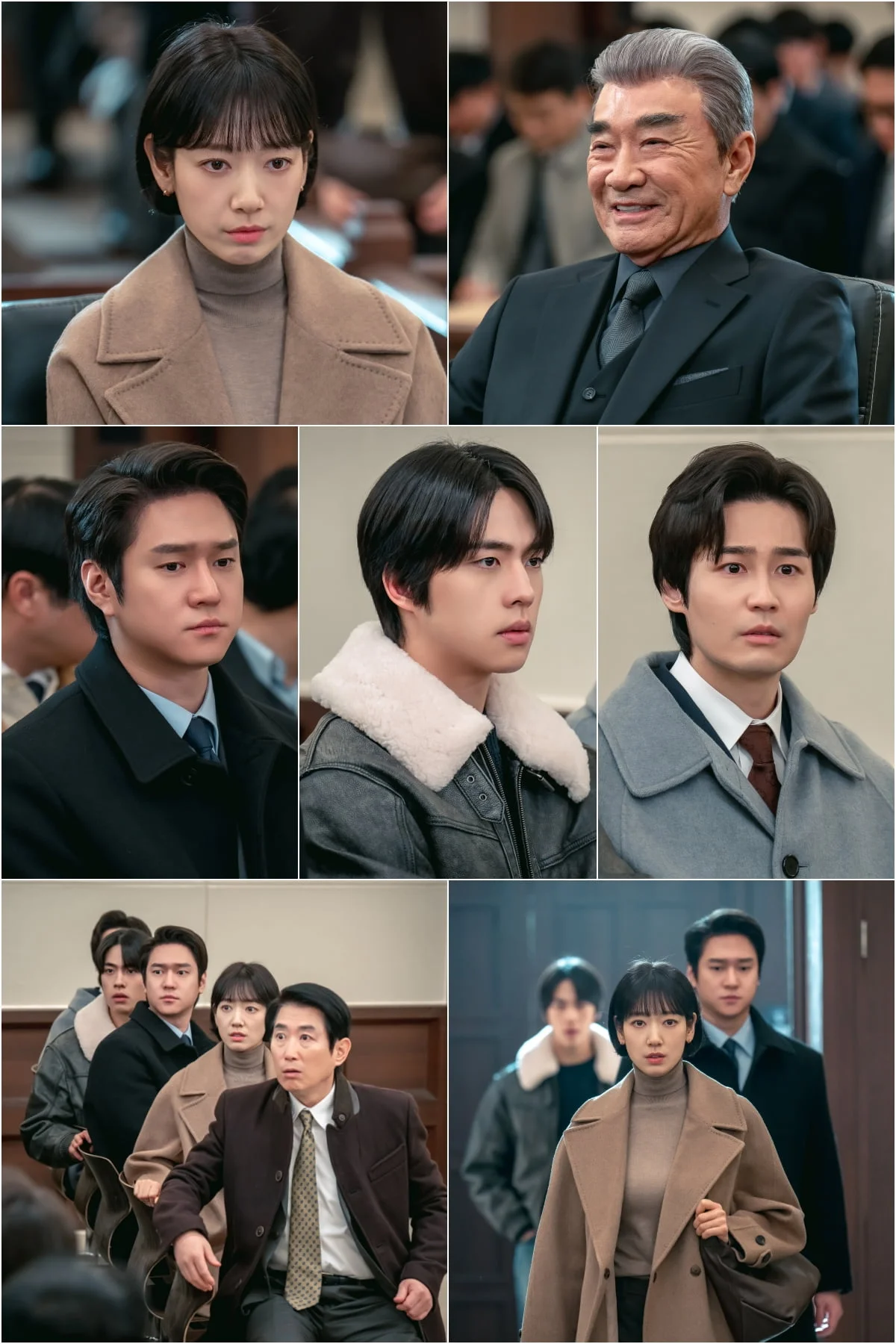 Park Shin-hye and Lee Deok-hwa face each other in court